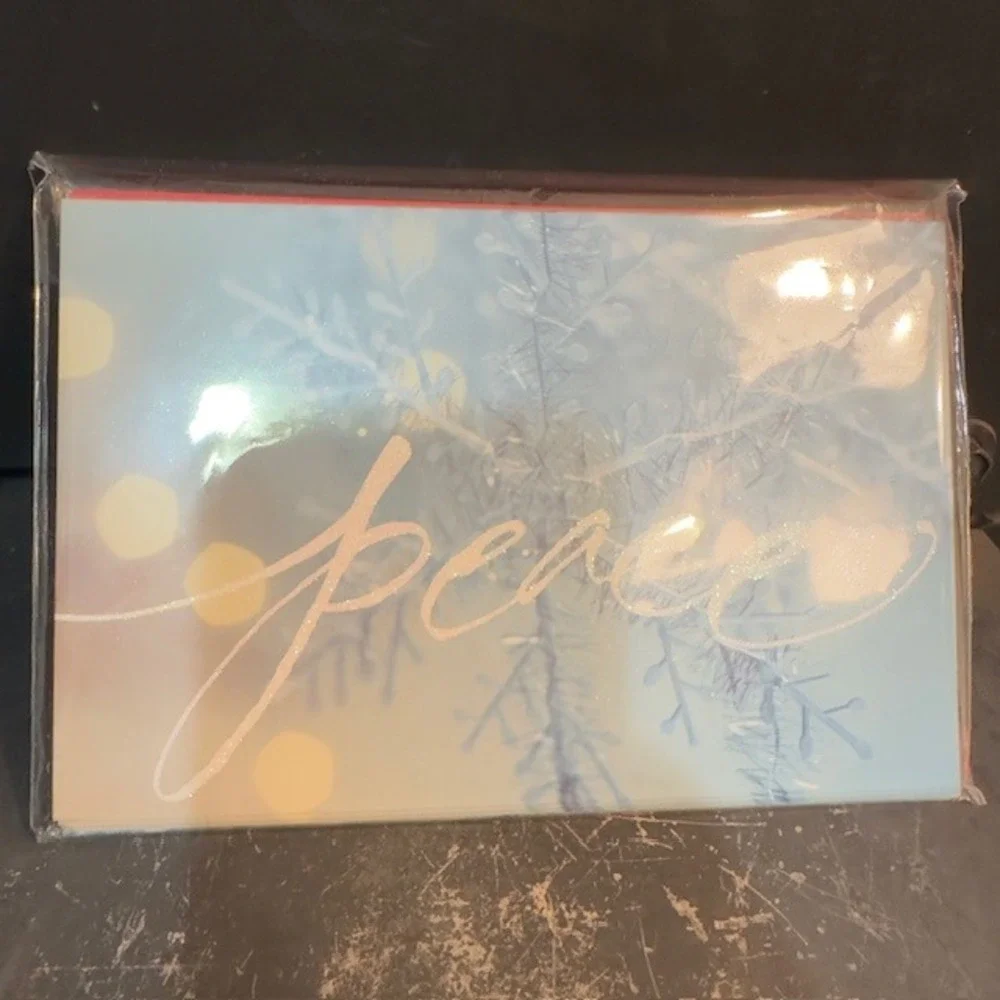 Carlton Cards Peace‎ Christmas Holiday Cards Envelopes Set New